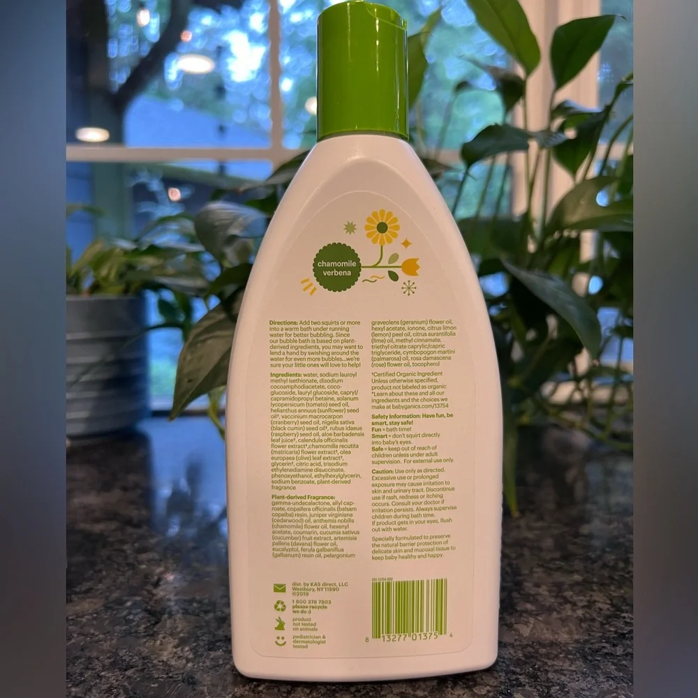 Babyganics chamomile verbena bubble bath